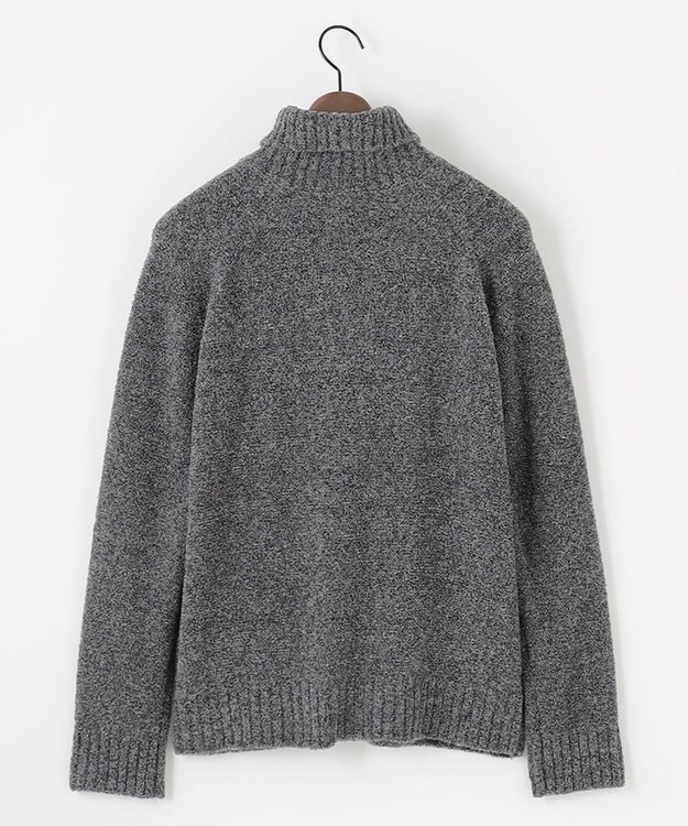 JOSEPH ABBOUD 【インポート素材/ソフトな肌触り/軽量】MOUSSE タートルネックニット グレー系