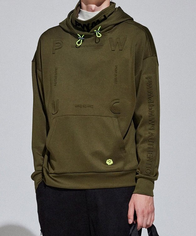 PW CIRCULUS 【MEN】 デタッチャブルフーディー カーキ系1