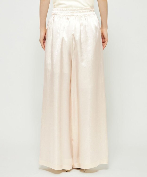 uncrave アセテートヴィンテージサテン ワイドパンツ エクリュ