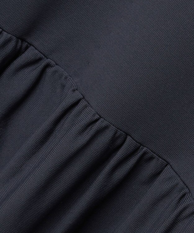 23区 L 【R(アール)】フォルムニット ティアード ワンピース ネイビー系