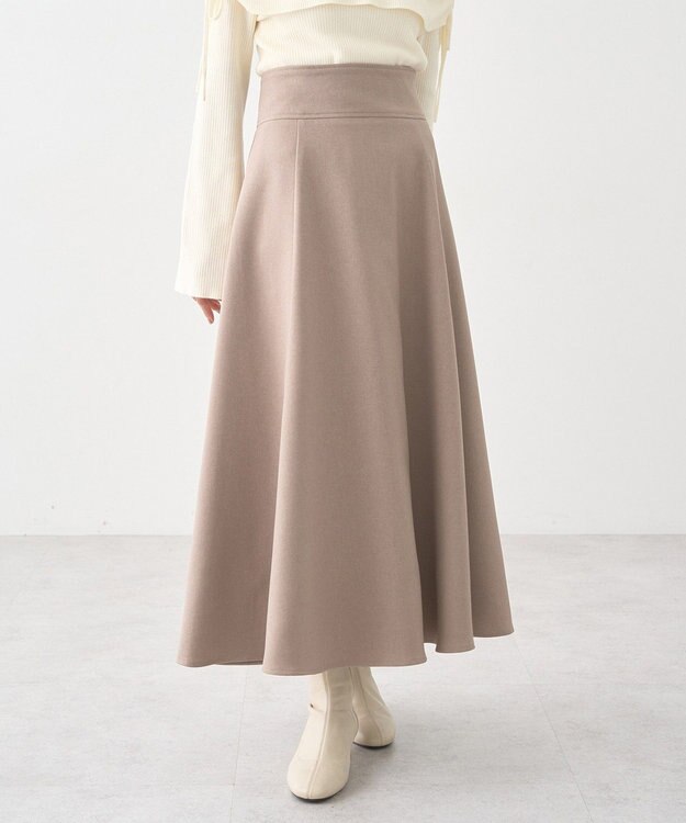 earth music&ecology バックレースアップスカート Beige