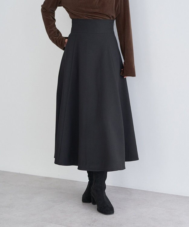 earth music&ecology バックレースアップスカート Black