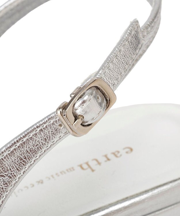 earth music&ecology 【予約】ベルトミュールパンプス シルバー