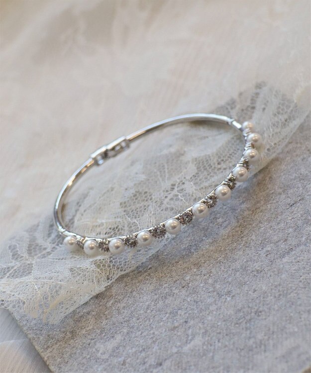 Tiaclasse パールブレスレット シルバー