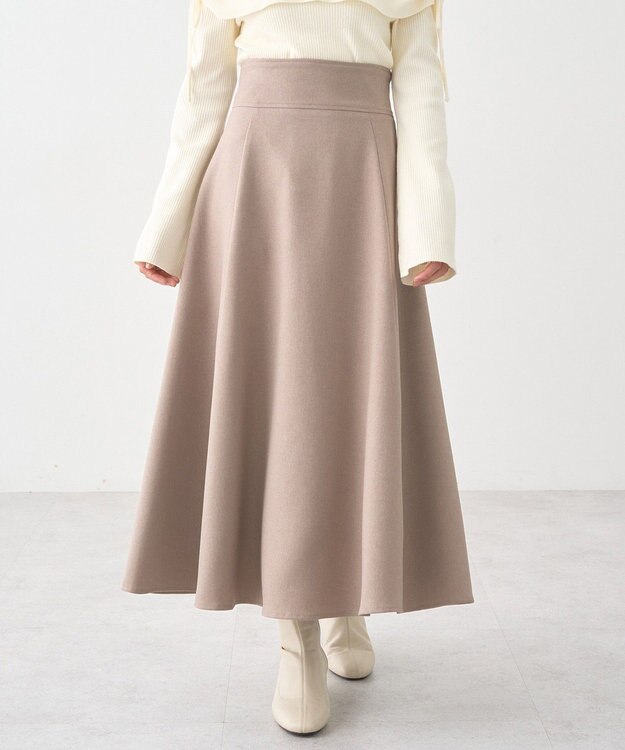 earth music&ecology バックレースアップスカート Beige