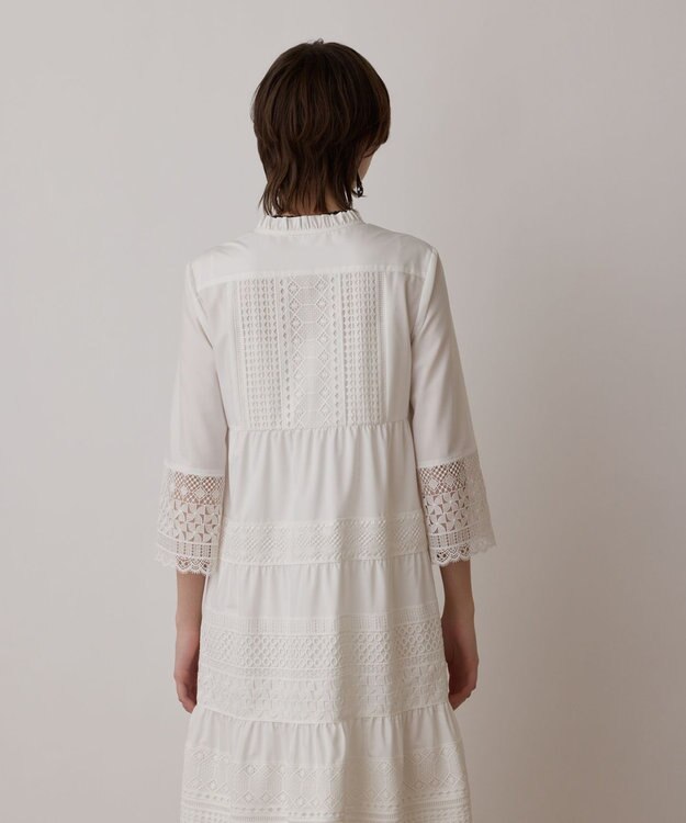 GRACE CONTINENTAL レースコンビワンピース ホワイト