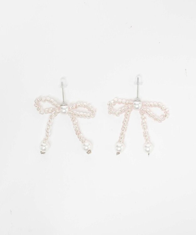 WEGO Lビーズリボンピアス 柄2