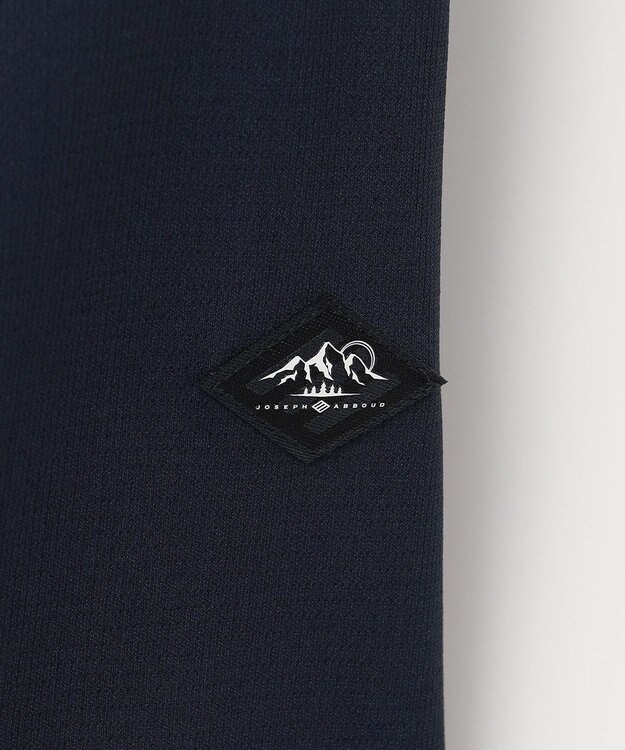 JOSEPH ABBOUD MOUNTAIN 【UVカット/接触冷感】SOLAMENT トリコットメッシュ 半袖 シャツ ネイビー系