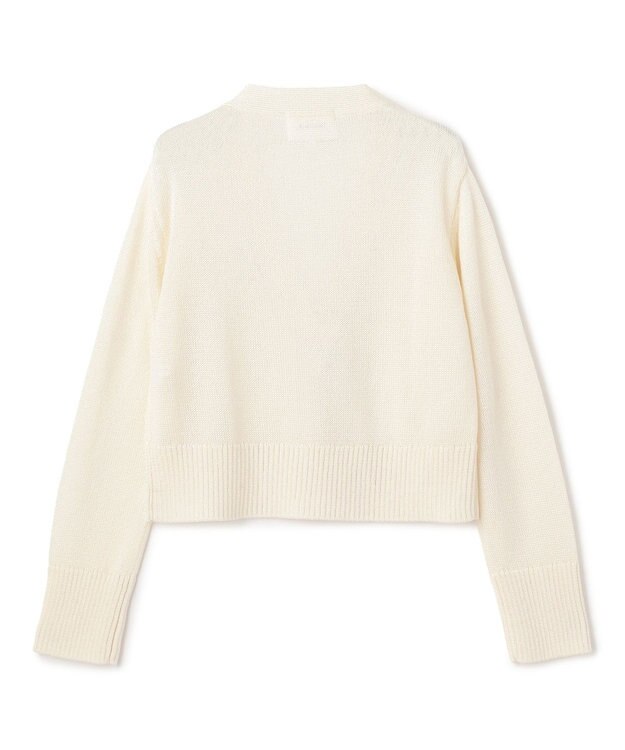 BEIGE， SPESSARTINE / Vネッククロップドカーディガン Ecru