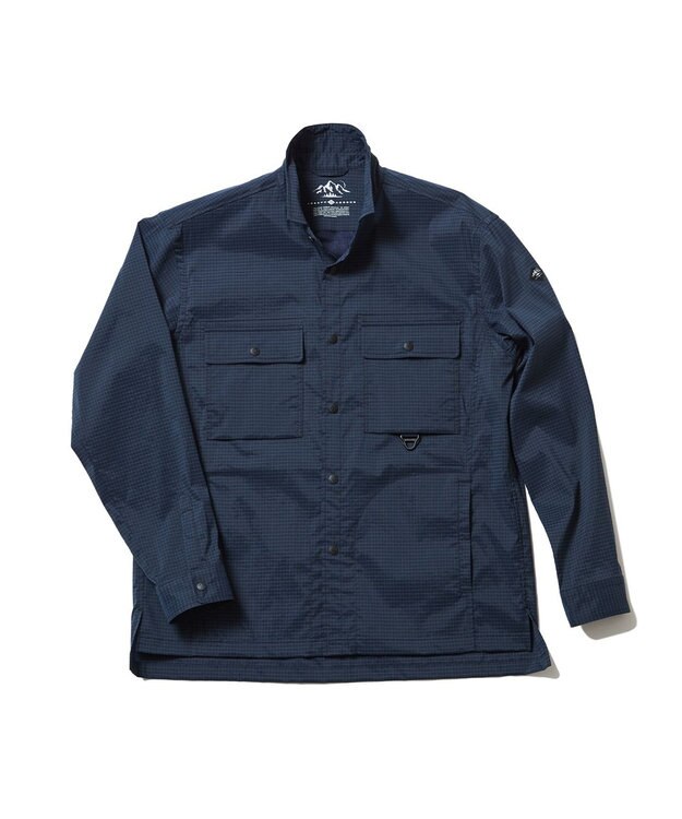 JOSEPH ABBOUD MOUNTAIN 【UNISEX】パワーリップワッシャー シャツ ネイビー系