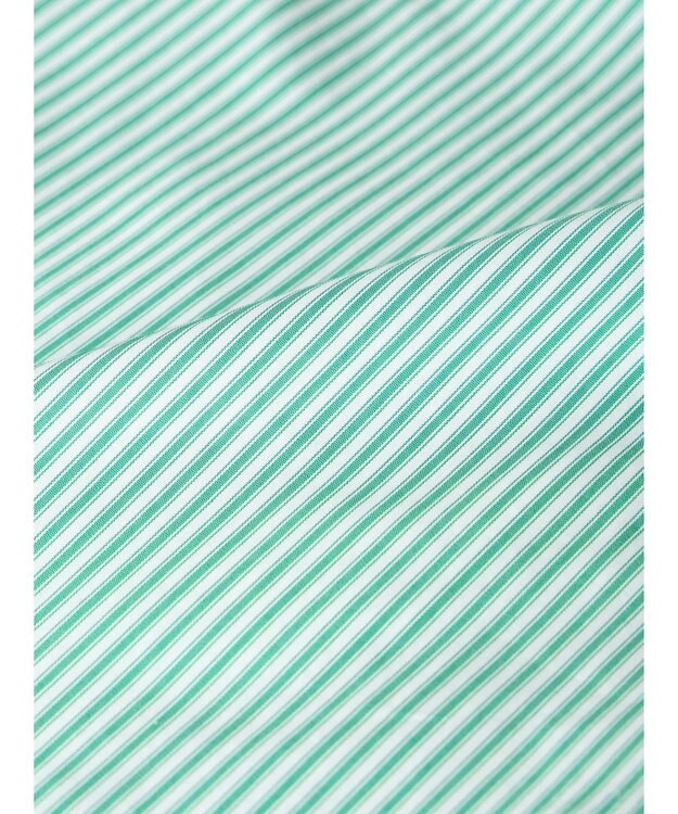 AMERICAN HOLIC イージーケア切替タックワイドシャツ Stripe Green