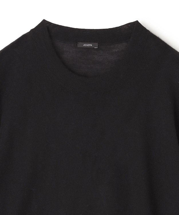 JOSEPH 【FOUNDATIONS】【洗える】キャッシュエアー　ラウンドネックニット Black