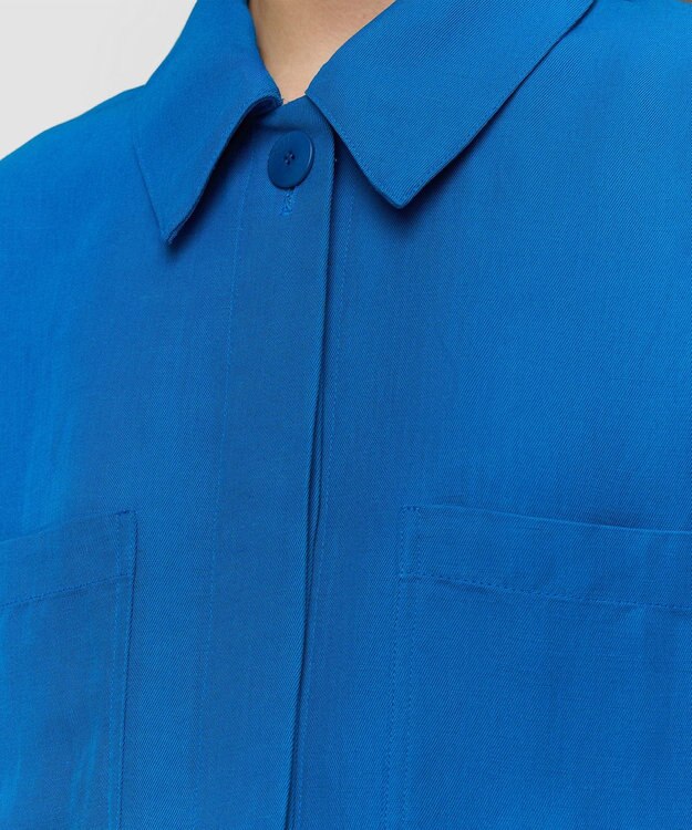 JOSEPH ヴィスコースリネン　シャツ Siam Blue