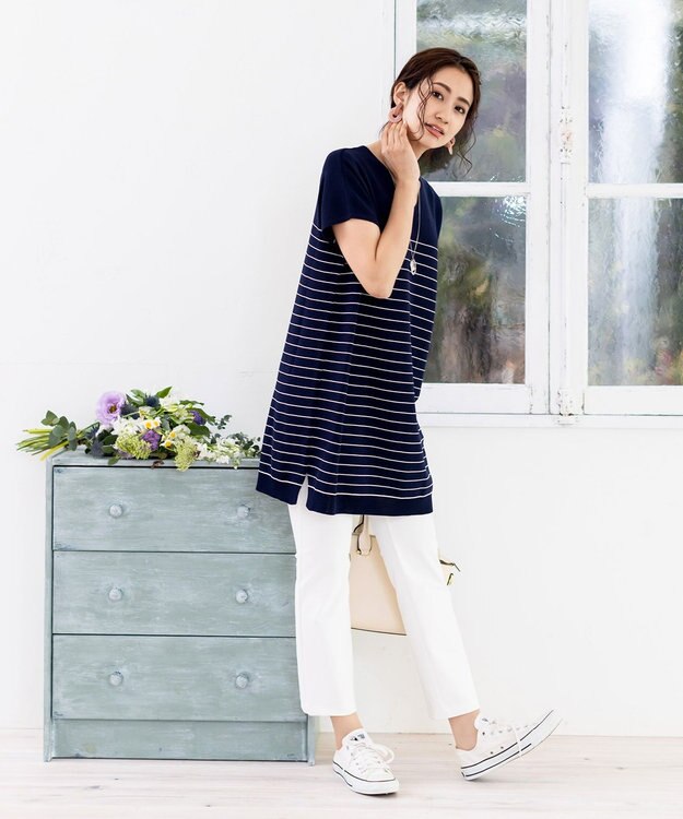 Tiaclasse 【日本製・洗える】穿き心地抜群のシェルタリングドライパンツ オフホワイト