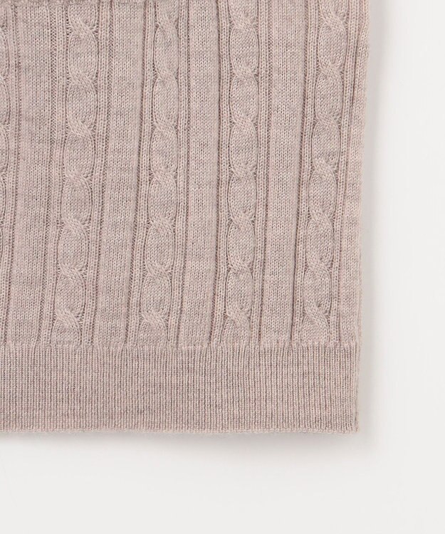 J.PRESS LADIES 【洗える】KNIT BASIC クルーネック カーディガン トップベージュ系