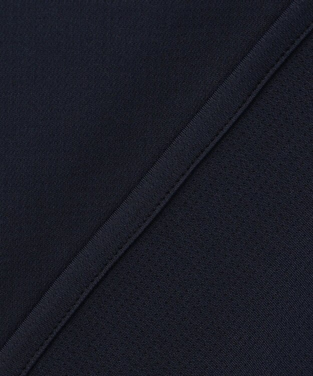 JOSEPH ABBOUD MOUNTAIN 【UVカット/接触冷感】SOLAMENT トリコットメッシュ 半袖 シャツ ネイビー系