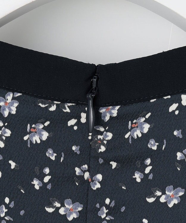 J.PRESS LADIES L 【洗える】スパンウェーブフラワープリント ワンピース ブルー系5