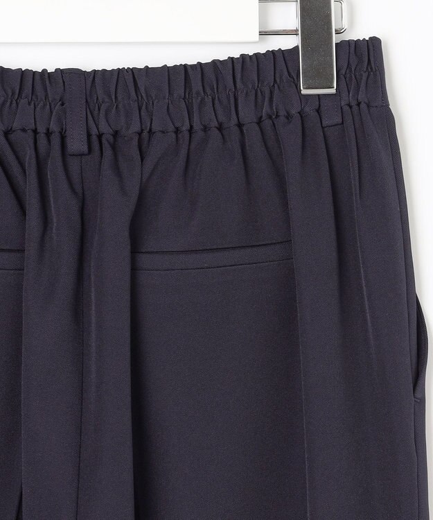 Feroux 【セットアイテム】美シルエット ブラウス×パンツ セットアップ ネイビー系