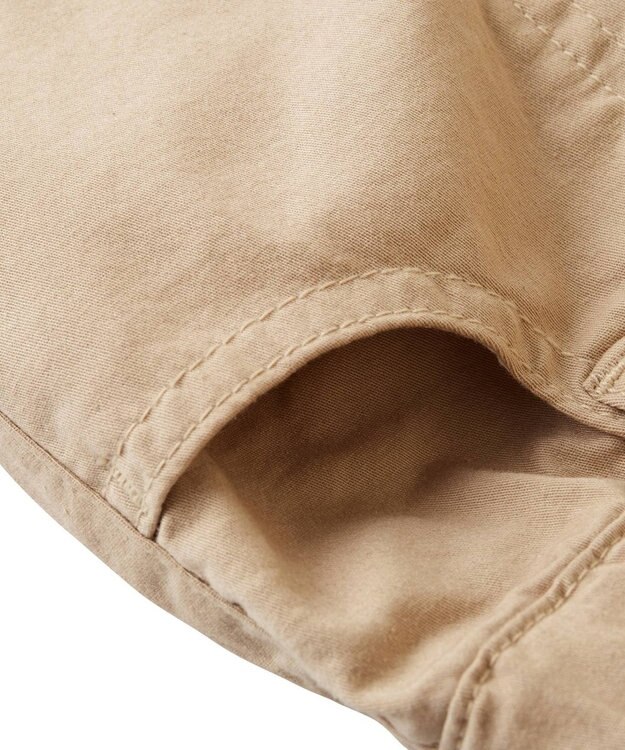 MIKI HOUSE HOT BISCUITS 【80-130cm】 ストレッチ素材 10分丈パンツ ベージュ