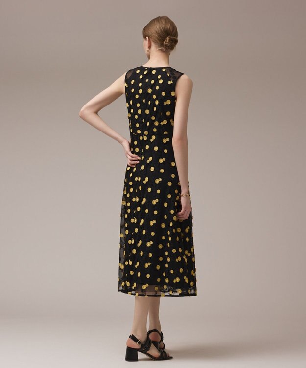 GRACE CONTINENTAL バイカラーレースワンピース ブラック