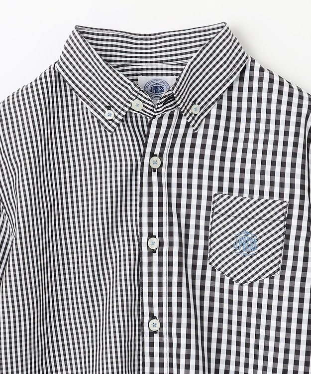 J.PRESS KIDS 【140-170cm】ギンガムチェック シャツ ブラック系3