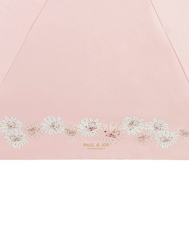 MOONBAT 【WEB限定】PAUL & JOE 晴雨兼用日傘 折りたたみ傘 クリザンテーム ／ 遮熱 遮光 UV ピーチ