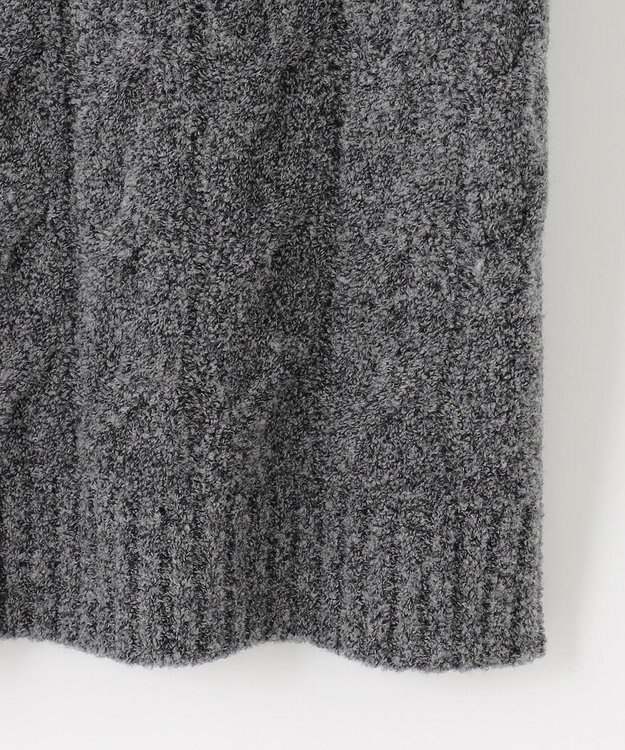 JOSEPH ABBOUD 【インポート素材/ソフトな肌触り/軽量】MOUSSE タートルネックニット グレー系