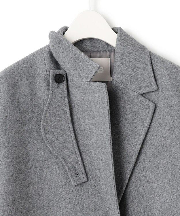 ICB ウールライトメルトン チェスターコート ミディアムグレー系