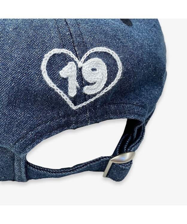 林八百吉商店 Champion　デニムエンボスローキャップ ブルー