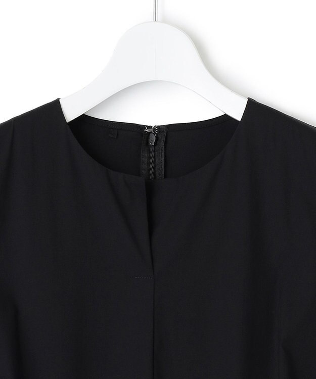 23区 【CLASSY.コラボ/洗える】シャツアンサンブル ワンピース ブラックストライプ×ブラック