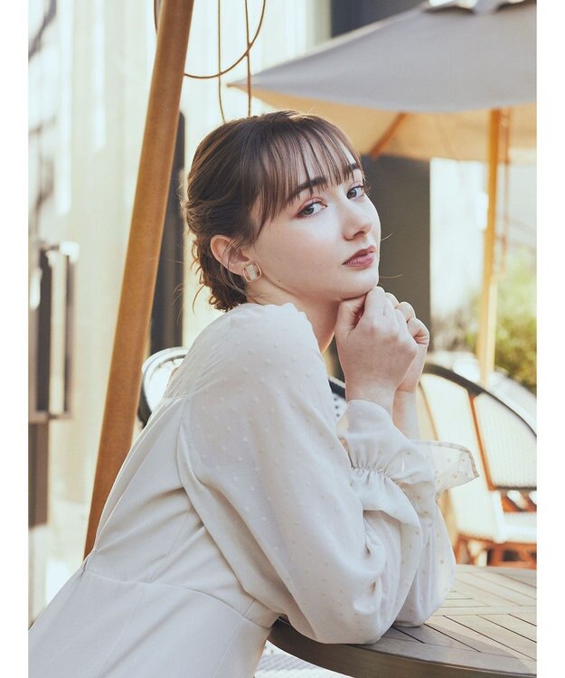 earth music&ecology シアードットドッキングワンピース Beige