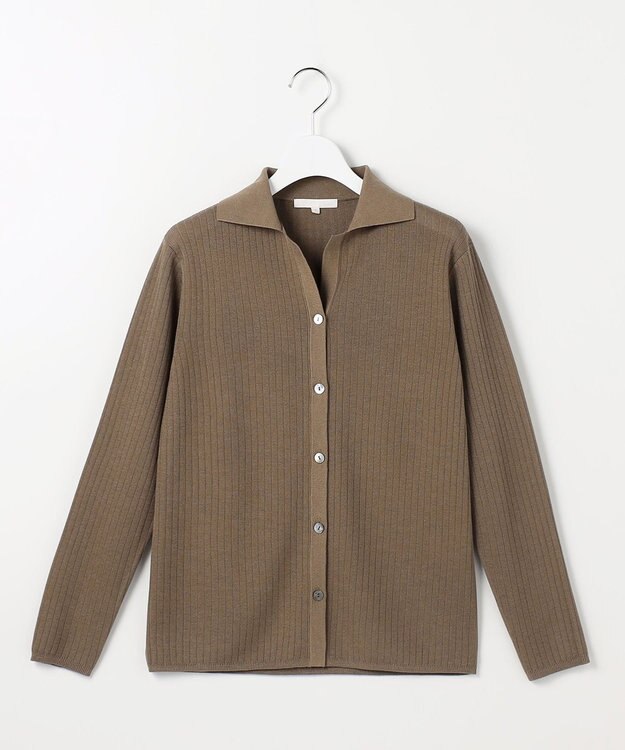 自由区 【アンサンブル対応】シアーシルクミックス カーディガン ブロンズ