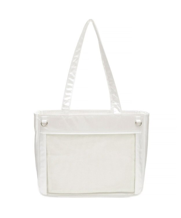 WEGO 【痛バ＆推し活グッズ】ときめきサテン痛バッグS ホワイト