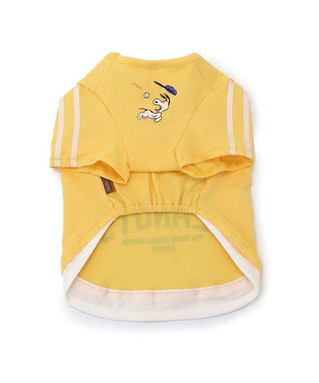 PET PARADISE スヌーピー Tシャツ 《ファインプレー柄》 黄色 中型犬 大型犬 ファインプレー柄