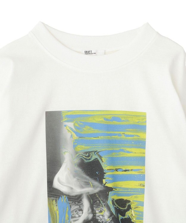 CRAFT STANDARD BOUTIQUE アートライクプリントロンTee Off White