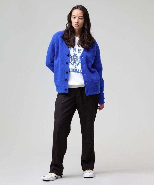 J.PRESS MEN 【J.PRESS ORIGINALS】【UNISEX】Shaggy Saddle Cardigan Sweater ブルー系