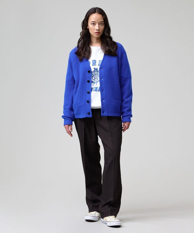 J.PRESS MEN 【J.PRESS ORIGINALS】【UNISEX】Shaggy Saddle Cardigan Sweater ブルー系