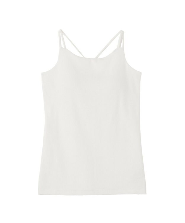 earth music&ecology 【予約】適ON カップ付きキャミソール オフホワイト