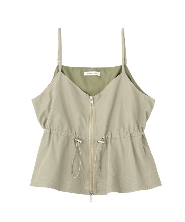 Green Parks ＳＥＴ２点　キャミビスチェ＋スカート Khaki