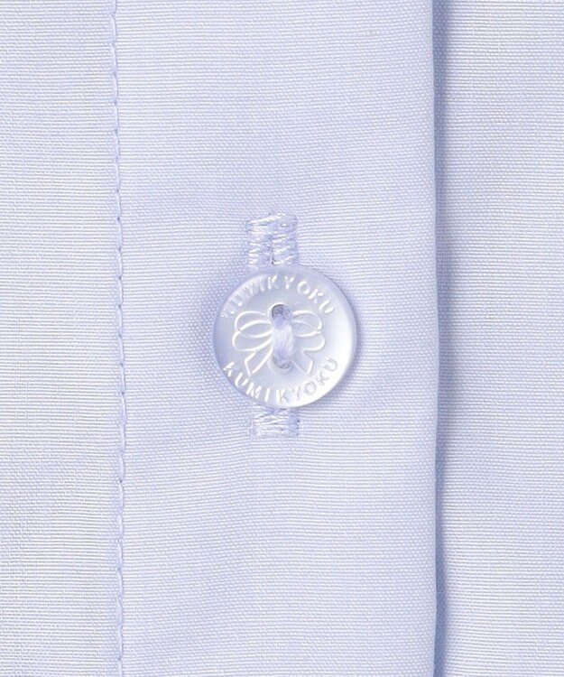 組曲 KIDS 【150-170㎝】 レースリボンタイブラウス サックスブルー