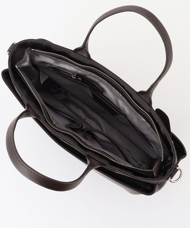 Y'SACCS シルキーリュクス2WAYトートバッグ ダークチョコ