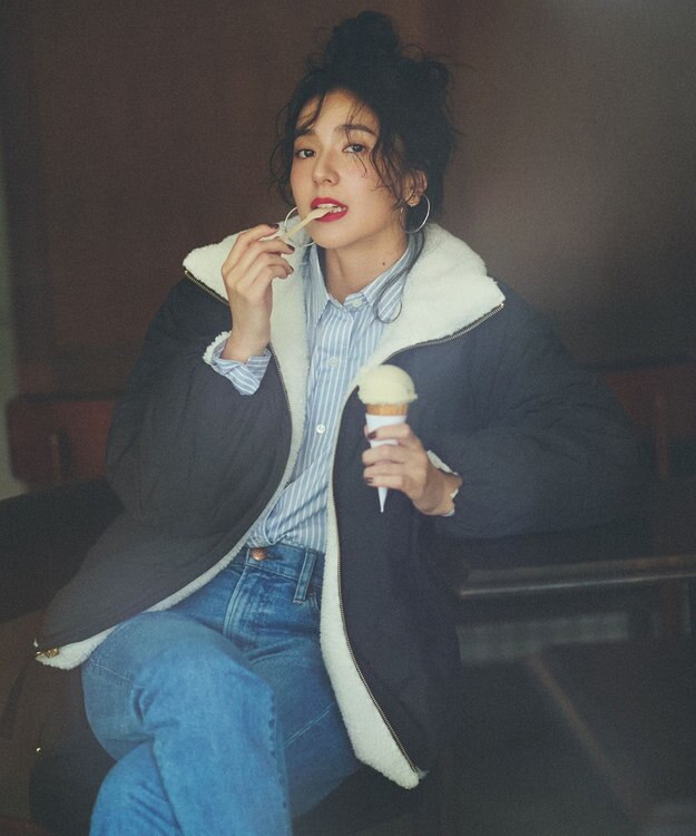 UNFILO 【TAION×UNFILO】リバーシブルボアダウン アイボリー