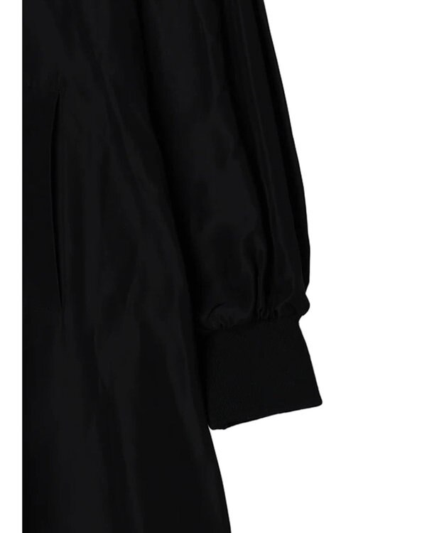 Green Parks ■ＥＳＣＡＲ　ピンタックミリタリーロングコート Black