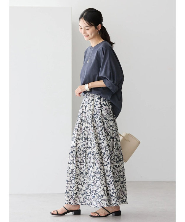 AMERICAN HOLIC 接触冷感ドルマンカットプルオーバー Charcoal Gray