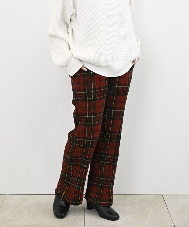 crêprie tsumori chisato creperie LONG PANTS -TARTAN CHECK  クレプリ タータンチェック ロングパンツ TARTAN RED