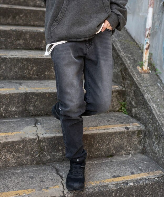 WEGO スリムフィットデニムパンツ デニムブラックソノタ