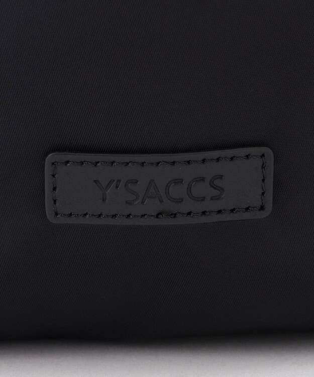 Y'SACCS NEWナイロン×レザーコンビシリーズ　前ポケットラージリュックサック ブラック