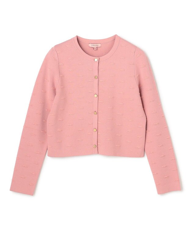 TOCCA RIBBON BLOOM カーディガン ピンク系