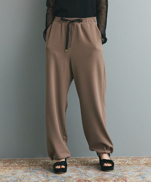 GRACE CONTINENTAL ジャージジョガーパンツ カーキ