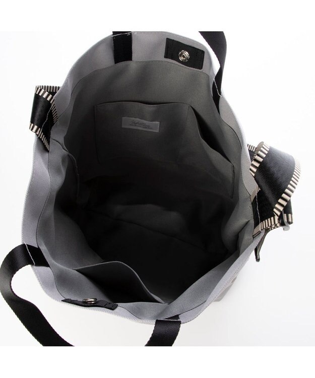 UNBILLION カシュカシュ cachecache / ドット刺繍ナイロン2wayショルダー ライトグレー